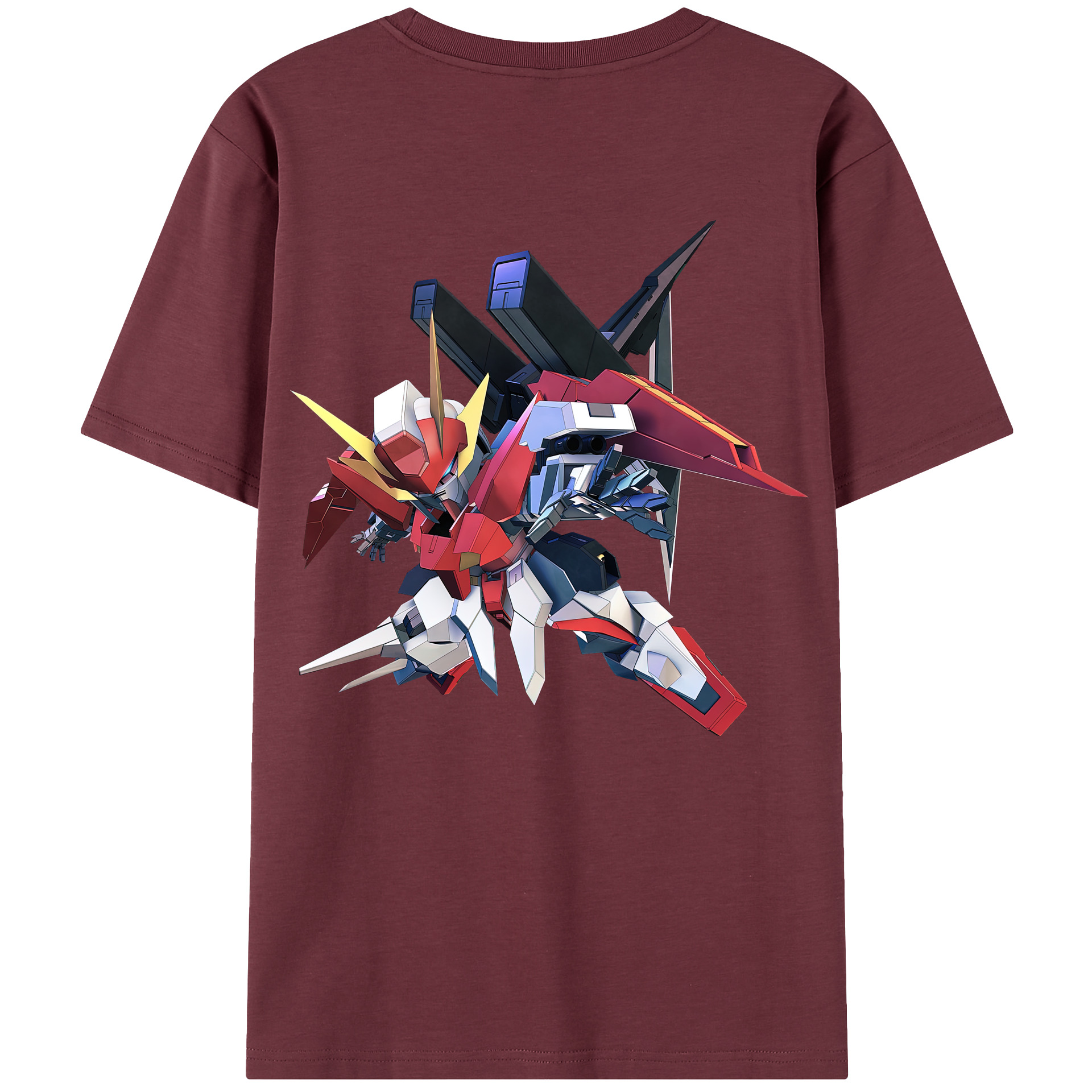 （画像用） 機動戦士ガンダム Mobile Suit Gundam 綿100％半袖Tシャツ（背面プリント）